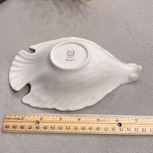 Vintage Lenox Dove Bird Candy Dish Cute Off White Open Ivory Bowl With Gold Trim - Picture 8 of 9